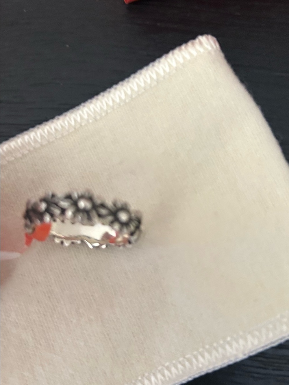 James Avery Silver Heart and flowers Rings Size 8 and 7 1/2 - Picture 7 of 10